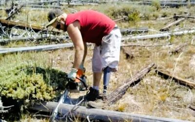 Ένας καουμπόης του Wyoming με προσθετικό πόδι